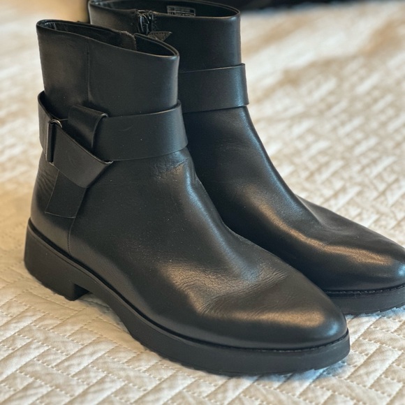 Fitflop Black Ankle Booties with Buckle - Picture 2 of 4